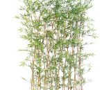 Pegane - Plante artificielle haute gamme Spécial extérieur/ Haie artificielle BAMBOU coloris vert - Dim : 190 x 35 x 110 cm 3665437119014 67VE-1006-2