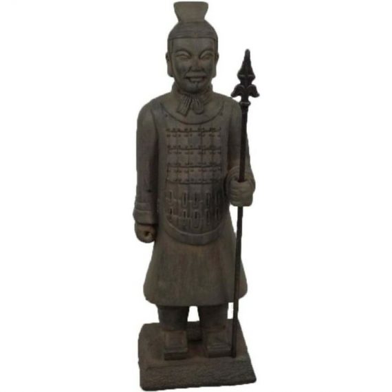 Atmosphera,cr Ateur D'int Rieur - Statue Déco 'Samouraï' 75cm Gris  16592