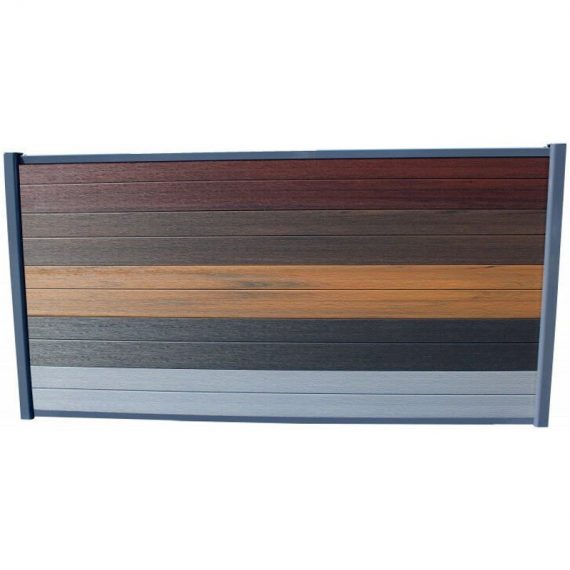 Mccover - Kit complet de départ/fin clôture en composite coextrudé 1,50 L x 1,80 H (4 coloris) - Coloris - Charbon, Hauteur - 180 cm, Longueur - 150 3068754091207 4209120
