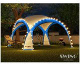 Tente pliante pour événement dom 3,60x3,60 m éclairage led Swing&harmonie bleu 3770007029249 3770007029249