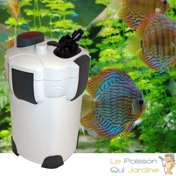 Le Poisson Qui Jardine.fr - Filtre Externe 2000 l/h pour aquarium eau douce et eau de mer : Avec accessoires - Blanc 3000407925545 4079