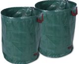 Sac poubelle de jardin vert 76x66 cm 2pcs - Fuienko 195390627064 5093