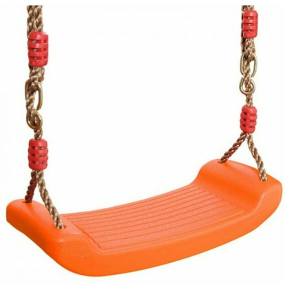Siège de balançoire en plastique avec corde réglable, siège de balançoire d'arbre pour enfants, accessoires de balançoire pour l'extérieur,  SZ-0102