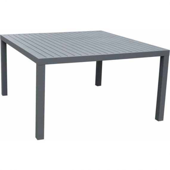 Table de jardin 8 places Aluminium Murano (136 x 136 cm) - Gris ardoise 3701279604193 1N5HU01
