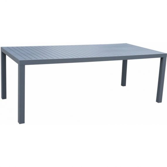Table de jardin 8 places Aluminium Murano (210 x 100 cm) - Gris ardoise 3701279604155 1N5TU01
