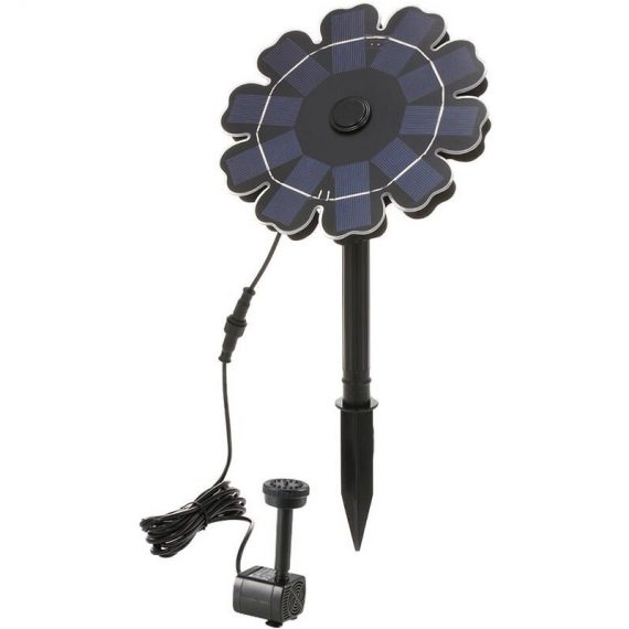 Pompe de fontaine solaire 5.5V 3.5W pour bain d'oiseau en forme de fleur 4502190955420 IS16432