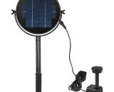 Panneau solaire fontaine solaire 9V 3.5W Kit de pompe à eau sans brosse Submersible pour bain d'oiseau étang tirer 190L/H 170cm ascenseur 4502190955154 HM5251-2
