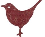 Rust Bird Cards Décoration de jardin Oiseau ferronnerie rouge évidé 4502190951996 HM6304R-2