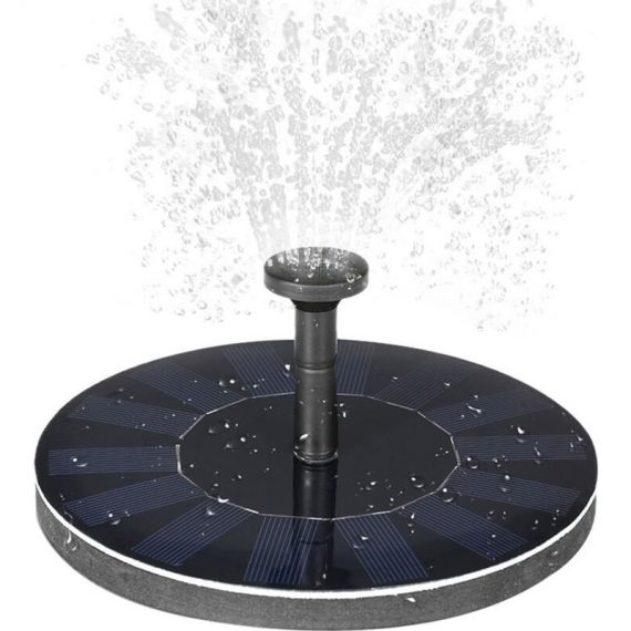 Kit d'arrosage pour fontaine à énergie solaire avec panneau solaire monocristallin pour bain d'oiseaux, étang de jardin, économie d'énergie, 4502190956694 HM50