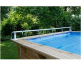 Ubbink - Enrouleur de bâche à bulles pour piscine en bois Xtra - Bleu 8711465055000 7505500