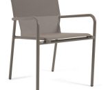 Chaise de jardin Zaltana en aluminium avec finition peinture marron mate - Marron - Kave Home 8433840719399 CC6033R10