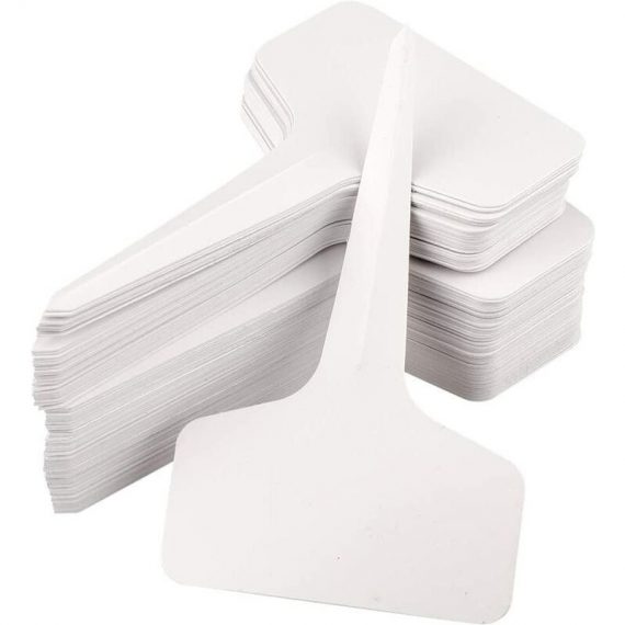 100 Pieces Blanc marqueurs en Plastique de Plantes Type t, balises durables de marqueurs de Jardin imperméables étiquettes de semis 9343999856076 TM6000226