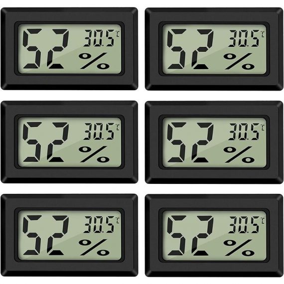 Qersta - Mini Digital LCD Thermomètre Hygromètre Température Humidité -50~70℃ 10%~99% RH Thermomètre Portable Thermo Hygromètre Indicateur pour  QE-1174