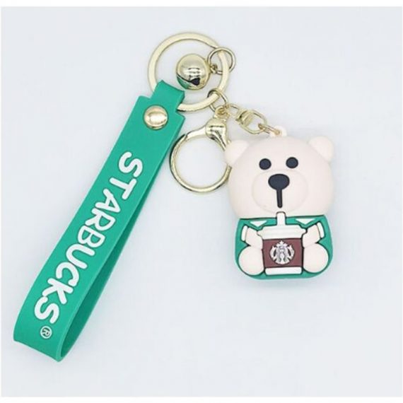 Creative PVC Epoxy Bear Keychain Joli Couple Sac Pendentif (Ours Vert) - Groupm 9496241109076 2GroupM15347