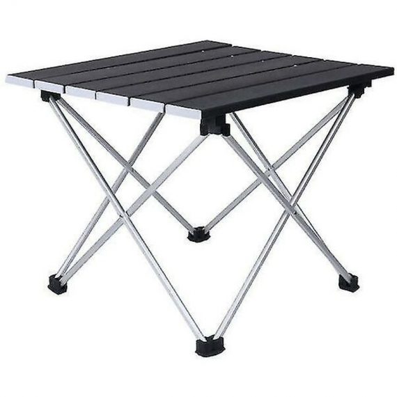 Table pliante - grande table en aluminium - portable de camping en plein air noir 4403079694907 WDB-1199