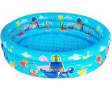 Piscine, piscine gonflable, piscine à balles pour bébé, piscine pour enfants à 3 anneaux, 48 'X12', (bleu) 4502190958179 TY4831BL