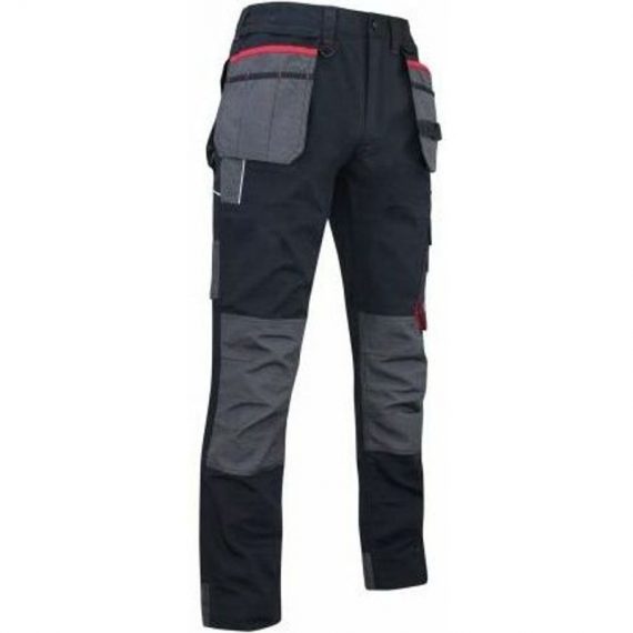 Pantalon de travail Minerai poches volantes amovibles noir LMA Taille 50 - Noir 3473832153867 1378-T50-NOIR