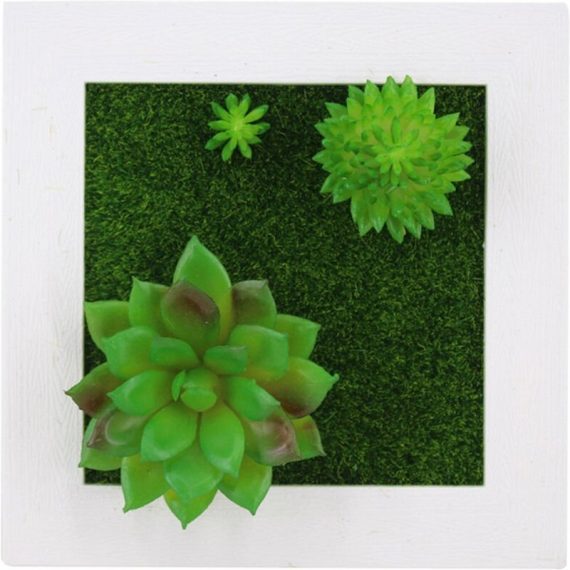 Plantes artificielles de simulation tenture murale 3D/fleurs de bureau fausses plantes cadre photo pour la décoration murale de bureau à domicile 805444906754 H41204-21|111