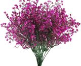 4pcs Gypsophile Fleurs Artificielles Deco 7 Branches Fausse Fleur Decoration Fushia Plantes Plastique Arbuste Buissons pour Mariage Maison Jardin 6135791690834 Mano-JS-1115