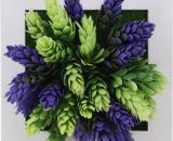 Plantes artificielles de simulation tenture murale 3D/fleurs de bureau fausses plantes cadre photo pour la décoration murale de bureau à domicile 805444906730 H41204-30|111