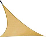Voile d'ombrage, Auvent Triangle Auvent Abri Bloc UV Protection contre les Rayons UV Parasol Extérieur pour Patio Pelouse Jardin Carport, Beige (118 4502190961308 HM5113-2
