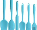 Lot de 6 spatules en Silicone Anti-adhésif en Caoutchouc avec Noyau en Acier Inoxydable – Spatule résistante à la Chaleur pour Cuisson, Cuisson et 9557199095665 Karzshaccessories20221113