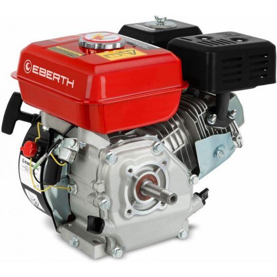 Eberth - 6,5 CV 4,8 kW moteur à essence (19,05mm Ø arbre avec filetage extérieur, indicateur de niveau dhuile bas, 1 cylindre, 196cc de capacité 4260307356996 GW3-ER196-6.5-P19.05