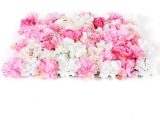 Lot de 8 panneaux muraux floraux - Rose côtière - Fleurs en soie - Bouquet de mariage - Décoration de fête  202103054046