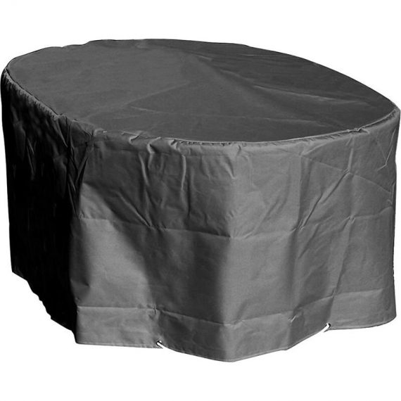 Housse de protection Table ovale de Jardin Haute qualité polyester l 250 x l 110 x h 70 cm Couleur Anthracite - Anthracite 3662743001101 QD110