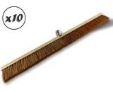 Balai de piste ou atelier type cantonnier | Garnissage brosse fibre coco naturel - Lot de 10 - 100 cm - Sans manche 3661911031759 2090x10