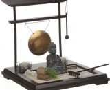 Atmosphera,cr Ateur D'int Rieur - Jardin Zen Bouddha 'Tori' 26cm Noir  10532