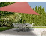 Toile Ombrage Triangulaire Rouge Tuile - 360x360x360cm - Rouge 8719987805936 8719987805936