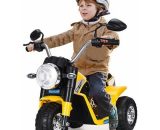GOPLUS Moto Electrique pour Enfants 6V 4,5Ah, Moto à Batteries 3 Roues, Véhicule Electrique pour Enfant 36-95 Mois, Vitesse 3-4km/h 736542247831 UZ437750ZXFR-AG