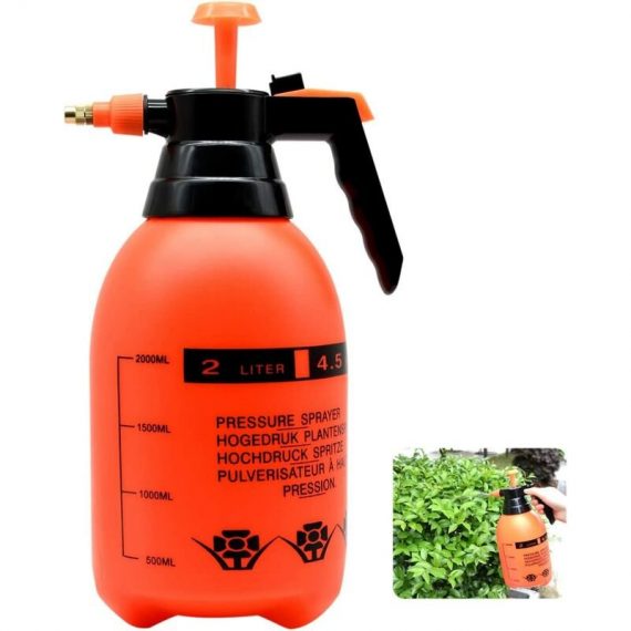 Pulvérisateur haute pression 2L avec buse en laiton réglable, atomiseur à pompe de haute qualité (2L) adapté aux plantes de la maison et du jardin 8431167954004 RBD003173