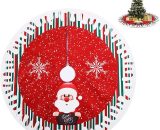 Jupe d'arbre de Noël, Tapis de Sapin de Noël, Couverture d'arbre de Noël, Rouge Christmas Tree Skirt pour la Maison, Vacances, Décoration d'arbre de 9182174351223 MGF01663