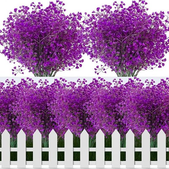 Almi - 6PCS Arbustes Artificiels, 40cm Résistant Aux UV D'extérieur Bouquets, Fleurs Artificielles , pour Mariage Décoration de Jardin (Fuchsia) 5999673152343 AL66-39478_2