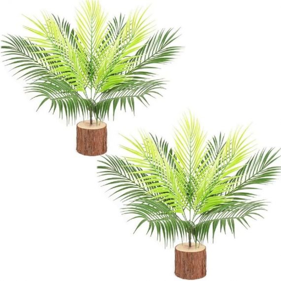 Plantes de buissons de palmiers tropicaux artificiels Plantes de verdure artificielles fausses feuilles de palmier tropical pour la décoration 9423967964238 GUAnLB-003144