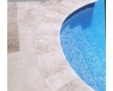 Set bain romain Margelles courbes rayon 150cm travertin beige veilli  88000010