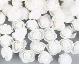200pcs Rose Artificielle Capitules Fleurs Artificielles en Mousse Artificielle Decoration pour Maison Mariage Fête (Blanc-2.5cm) 9347799527822 Karzshbloom20220332