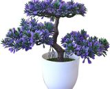 Almi - Plante en Pot Plante Artificielle Ganoderma Lucidum Arbre Bonsaï de Simulation Extérieur Plante Verte Décoration d'intérieur Salon Table à 5041869081972 AL66-56941_4
