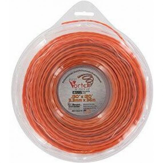 G � N � Rique - Coque fil nylon copolymère vortex Alu orange - Longueur: 36m, ø: 3,30mm. 3582321841106 1515045
