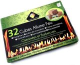Cubes allume-feu pour cheminées | Barbecues feux de camp fours à bois poêle - Quantité x 1 - 32 cubes allume-feu 3661911021583 4CALFb