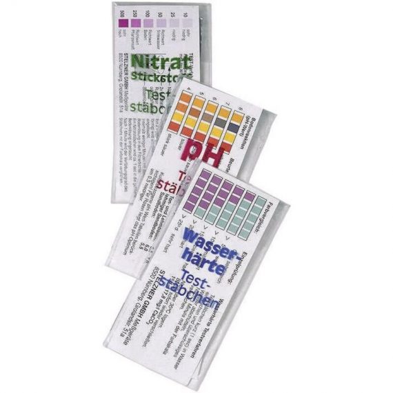 Teststäbchen-Set Bandelette de test nitrate, pH, dureté de leau 1 set - Stelzner 4016138056044 8502