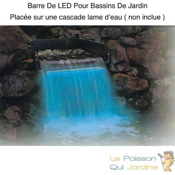 Le Poisson Qui Jardine.fr - Barre Éclairage led 30 cm Pour Bassins Et Cascades De Jardin. Éclairage Étanche 3001104146394 11041