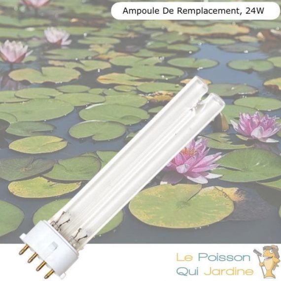 Le Poisson Qui Jardine.fr - Ampoule Stérilisateur - Clarificateur UV 24W, Pour Aquarium, Bassin De Jardin 3000473533767 4735