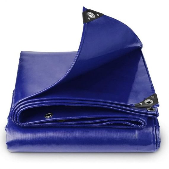 Sekey Bâche de protection, imperméable et indéchirable, 3X5 m, 650g/m² PVC, Bleu 4260707747516 CL32