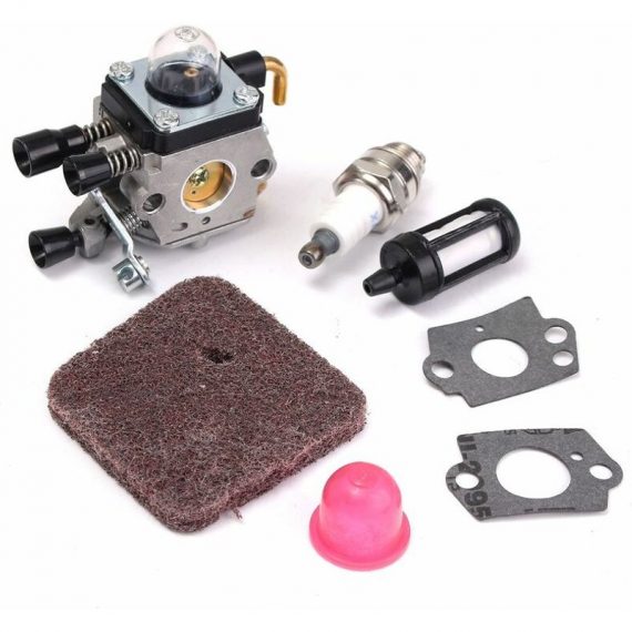 Drillpro - kit Carbureteurr de debroussailleuse pour Stihl FS38 FS45 FS46 FS55 HS45 FC55 KM55 FS85 6443200690017 LVT425631