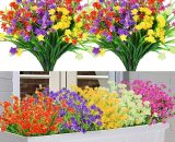 Supermarket - Lot de 10 Fleurs Artificielles Deco, 5 Couleurs de Fleurs Artificielles Extérieur Intérieur, Plantes en Plastique pour Maison Jardin 9449515207442 SUEP-02235