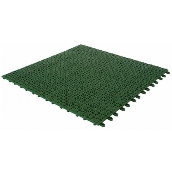 Ezooza - Multiplate 6 dalles flexibles en plastique résistant 55,5 x 55,5 cm, vert env. 2,73 m² - Verde 5060443000048 03MPVE-6