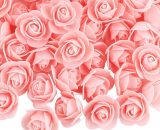 200pcs Rose Artificielle Capitules Fleurs Artificielles en Mousse Artificielle Decoration pour Maison Mariage Fête (Farine de viande-3.5cm) 9466421306373 Karzshaccessories20221264